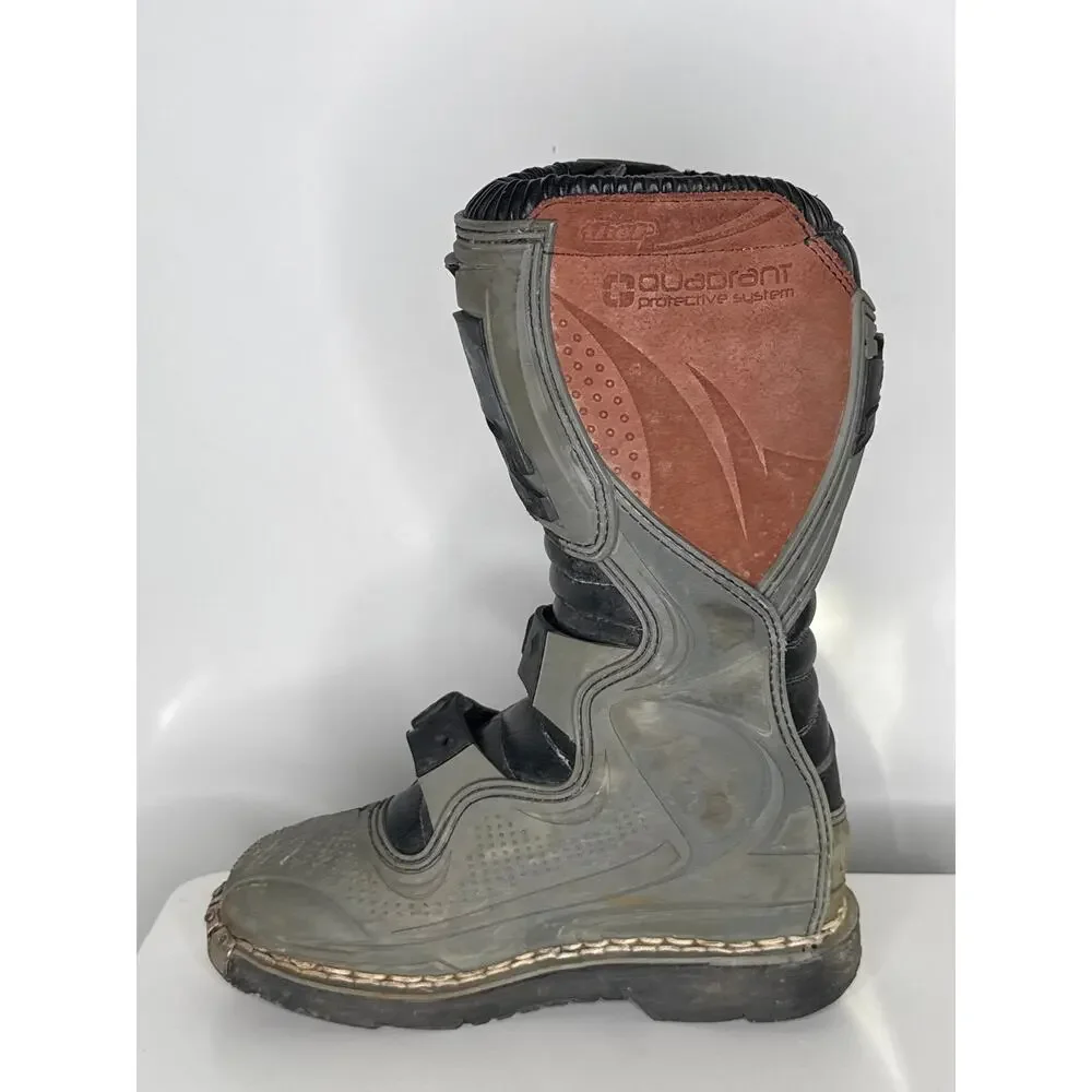 1990s Thor Quadrant Motocross Boots Black MX ATV Riding Kids 3